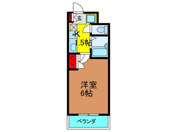 ｳｨﾀﾞｰﾎｰﾙ23の物件間取画像